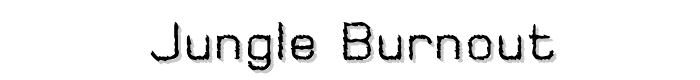 Jungle Burnout font